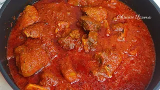 Nigerian stew - Nigerian beef stew | How to make assorted meat stew recipe | Chinwe Uzoma