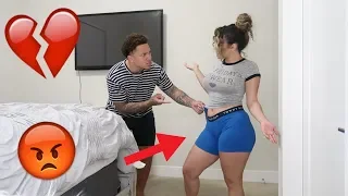 WEARING ANOTHER MANS BOXERS PRANK ON BOYFRIEND! ** HE LEAVES! **