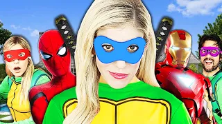 Giant Comic Book Masquerade Ball in Real Life to Save Game Master!  Rebecca Zamolo