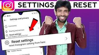 instagram setting reset kaise kare | how to reset instagram settings 2024