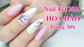 CHERRY BLOSSOM NAIL ART IN 30S ! 