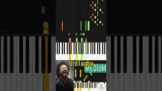 🎹🎶Toto - Africa - Medium Piano Tutorial - Intermediate