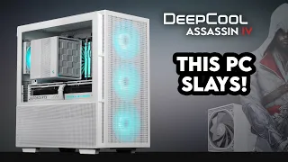 Deepcool Did it AGAIN! | Assassin IV White + CH560 WH Gaming PC Build | Strix RTX 4080, Ryzen 7700X