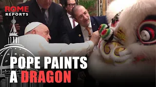 Dancing dragons filled Apostolic Palace in meeting with Pope Francis