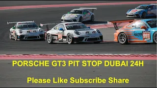 Dubai 24H pit stop Porsche GT3