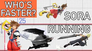 Smash Bros Ultimate - Who can run faster than Sora?