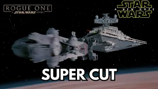 SUPERCUT Rogue One ends into STAR WARS A New Hope [ALL 4k] EPIC lightsaber duels