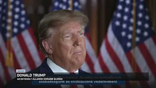 Videoüzenetet küldött a budapesti CPAC résztvevőinek Donald Trump volt amerikai elnök