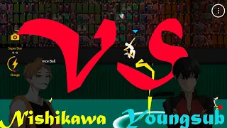 |THE SPIKE VOLLEYBALL|NISHIKAWA VS YOUNGSUB|TOO EZ MATCH|WHO IS HARDER?|