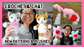 Crochet & Chat 🧶💕 new cat pattern, Valentine's Day plushies, and opening mail! 💌