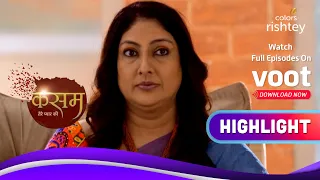 Kasam | कसम | Tanuja Scolds Rishi | तनुजा ने ऋषि को डांटा