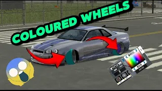 how to make coloured your car tires in Car parking multiplayer new update version| bossdilawargamer.