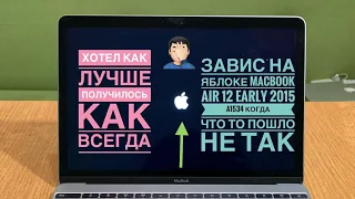 Завис на яблоке MacBook 12 A1534 Early 2015