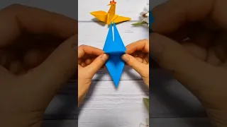 Оригами: курочка из бумаги #оригами #origami #рекомендации #diy #сделайсам #craft