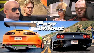 GTA 5 - Fast and Furious | Supra vs Ferrari