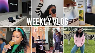 #weeklyvlog | See me Finish my money in an hour 😭 | Shopping | New MacBook | Lunch Dates 🛒🛍️🎤💻