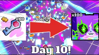OUR FIRST HUGE??|Using The Treasure Hideout Key Every Day Until I Get the Electric Huge Cat! Day 10