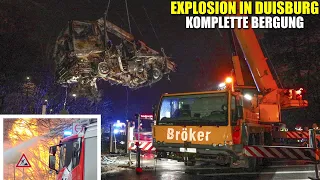 [GASEXPLOSION IN DUISBURG!] - Großeinsatz der Feuerwehr ~ Komplette Bergung der ausgebrannten LKW -