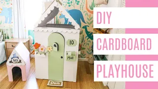 diy cardboard playhouse
