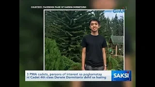 Saksi: 3 PMA cadets, persons of interest sa pagkamatay ni Cadet 4th class Darwin Dormitorio dahil...