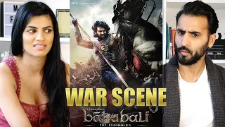 BAAHUBALI THE BEGINNING WAR SCENE REACTION!! | Bahubali