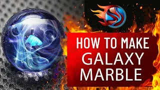 Lampworking | Galaxy Marble w/ Opal | Glass blowing | The Fusing Shop