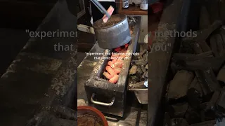 Mastering Binchotan Charcoal for Yakitori Takes a Lifetime #shorts