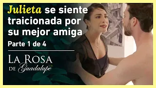 La Rosa de Guadalupe 1/4: Julieta encuentra a Gerardo con Florencia | Con los ojos del corazón