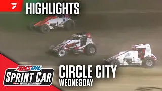 USAC National Sprint Cars Wednesday at Circle City Speedway 5/22/24 | Highlights