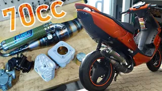 Scooter opvoeren naar 70cc