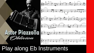 Astor Piazzolla - 'Oblivion' (1982), Eb-Instrument Play along