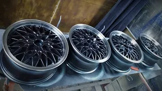 Покраска колесных дисков автомобиля в гараже своими руками