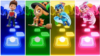 Paw Patrol Ryder 🆚 Skye 🆚 Chase 🆚 Skye Tiles Hop Gaming