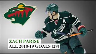 Zach Parise (#11) All 28 Goals of the 2018-19 NHL Season