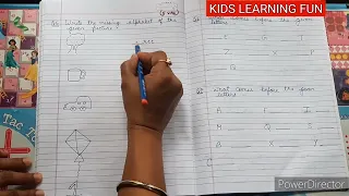 LKG Half Yearly Exam Preparation Sheet// Junior KG English Worksheet @kidslearningfun2013