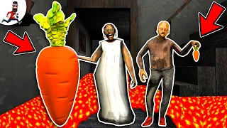 Granny Grandpa vs carrot vs lava ► funny granny animation parody horror game