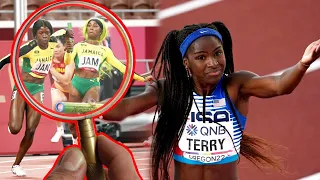 Epic Race!  How Did Jamaica Lost This Women 4x100 Relays To The USA|Microscopic View