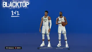 NBA 2K22 Blacktop 1v1 | Giannis Antetokounmpo vs Kevin Durant