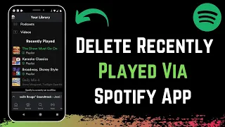 How to Delete Recently Played Songs on Spotify App !