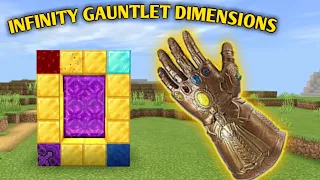 How to make a portal to INFINITY GAUNTLET in minecraft pe