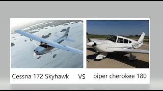 Cessna 172 skyhawk vs Piper cherokee 180