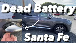 How to open a Santa Fe with a dead battery #hyundaisantafe #deadbattery #howto