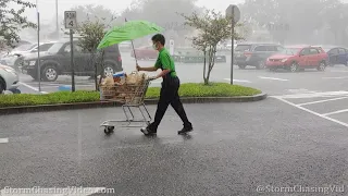 Tropical Storm Cristobal Outter Bands Heavy Rain, Sarasota, FL - 6/6/2020