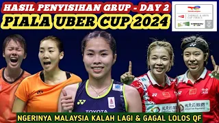 Hasil Semua Sektor Babak Penyisihan Grup - Day 2 Badminton Uber Cup 2024 Hari Ini