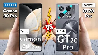 Tecno Camon 30 Pro Vs Infinix GT 20 Pro - Full Comparison 🔥 Techvs