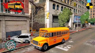 GTA 4 Crazy School Bus Crashes Ep.21