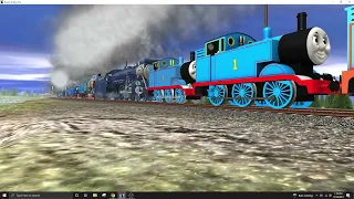 (Trainz) lineup of blue steam locomotives