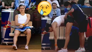 Emma Raducanu's Injury close-up in the match against Andreescu - ROME 2022