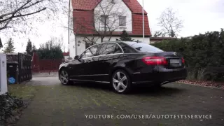 Mercedes E500 E550 4matic cold start E63 exhaust W212