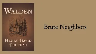 Henry David Thoreau | Walden - ch.12 - Brute Neighbours